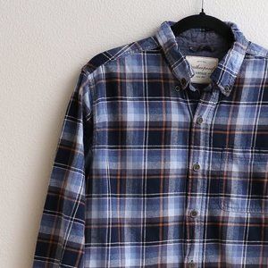Weatherproof Vintage Men’s Striped Flannel Button-Down Shirt - Size M